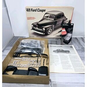 1987 TESTORS 1/25 SCALE '48 FORD COUPE MODEL~Open Box~Sealed Contents Complete